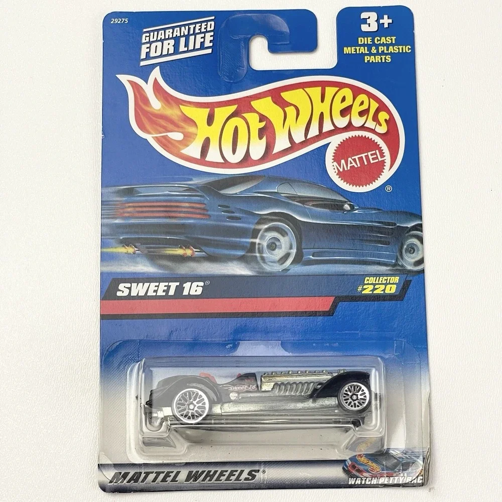 1999 Hot Wheels Sweet 16 Collector 220 Blue Card 1:64 Scale Diecast